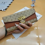 Set de Billetera Larga y Tarjetero para Mujer - 3 Piezas con Gran Capacidad - ESTAMOSBELLAS