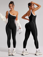 Mono deportivo elástico de una sola manga