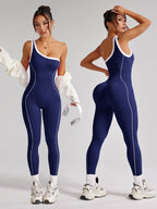 Mono deportivo elástico de una sola manga