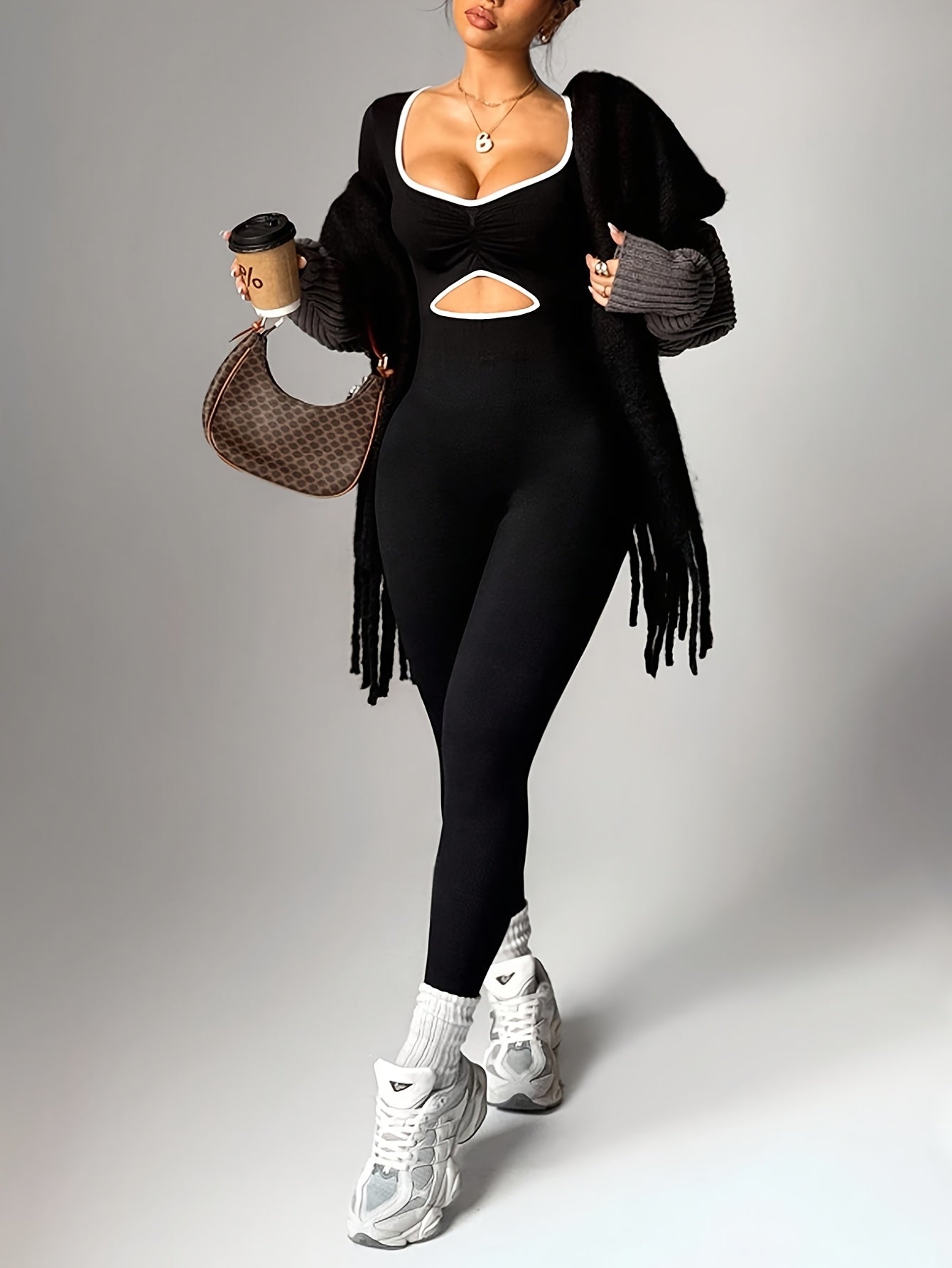 Mono Deportivo de Manga Larga con Bloques de Color – Sexy & Funcional