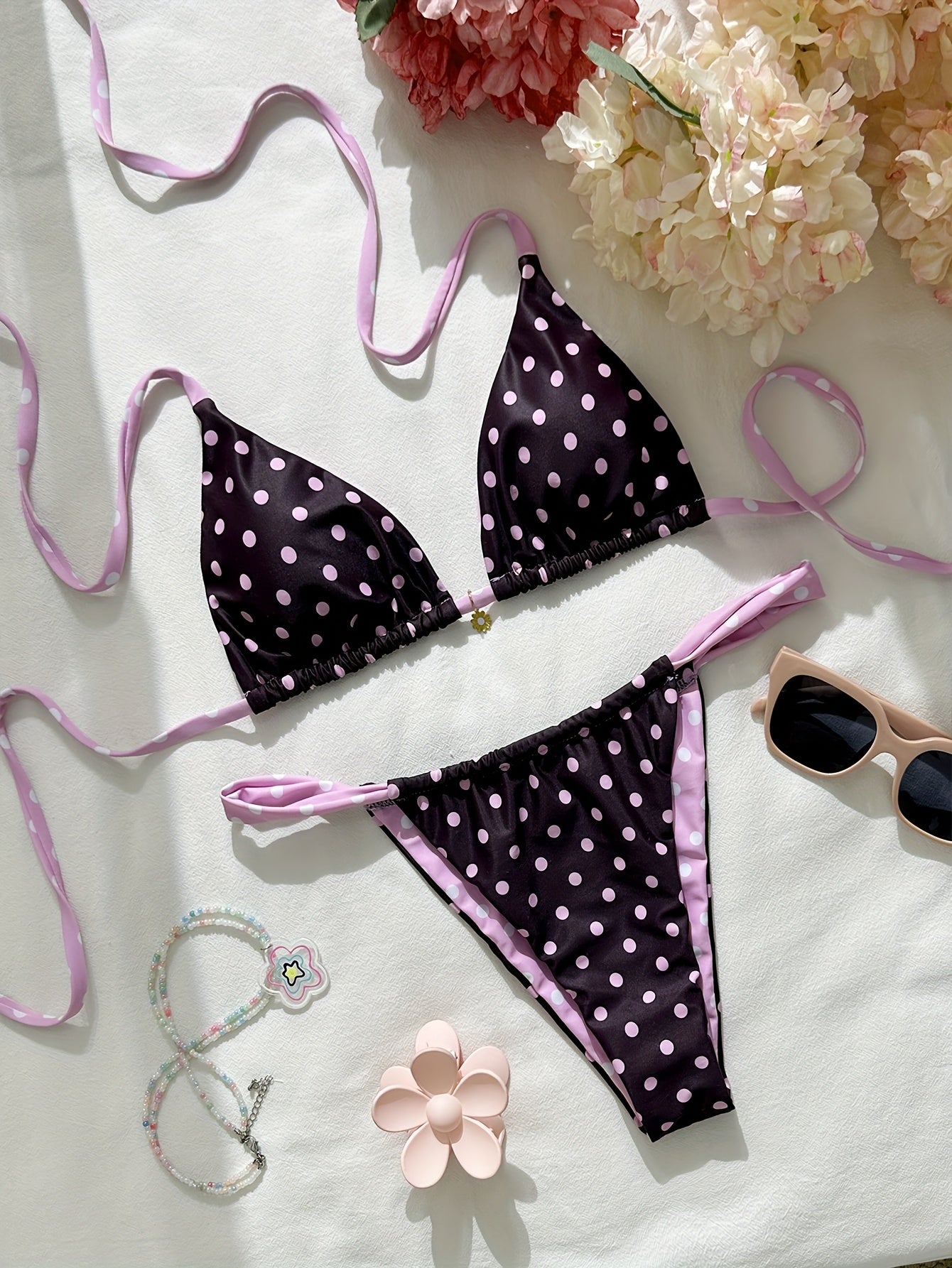 Bikini retro de lunares