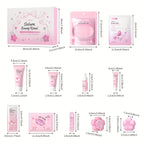 Set 35 Piezas - Kit Completo Cuidado Facial y Corporal con Caja Maquillaje