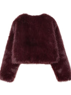 Chaqueta de Peluche Tipo Zorro · Alta Calidad