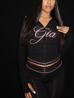 Set Deportivo Ajustado 2 Piezas · Sudadera con Cremallera + Leggings