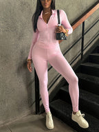 Set Deportivo 2 Piezas · Top con Cremallera + Pantalón