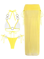 Bikini 3 piezas cintura alta