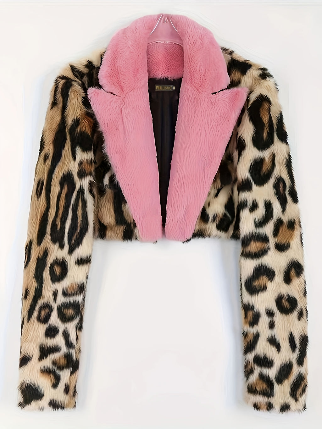 Abrigo de Peluche Estilo Leopardo · Elegante y Calentito