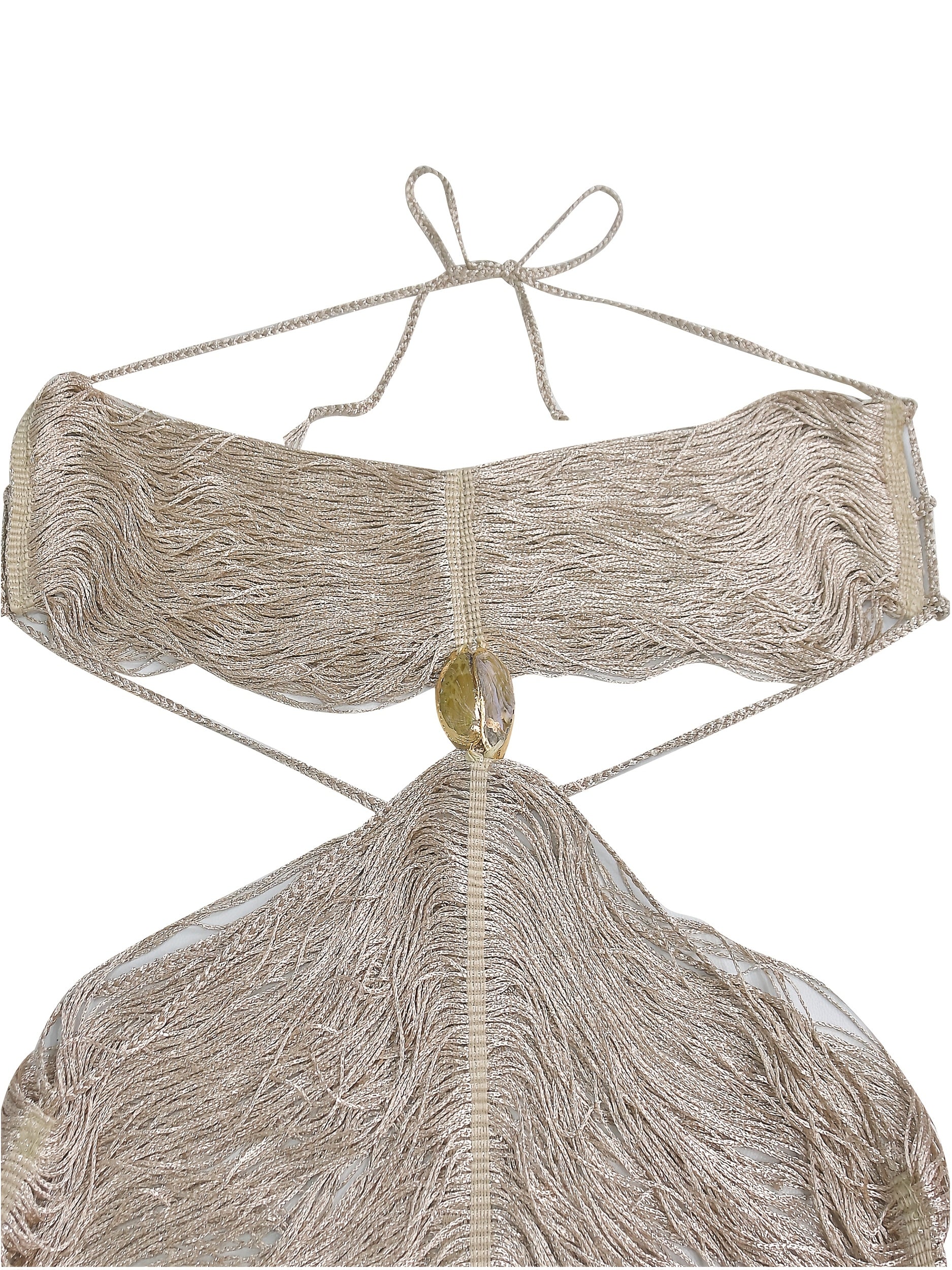 Vestido Largo Halter con Flecos y Abertura – Sexy para Eventos Nocturnos