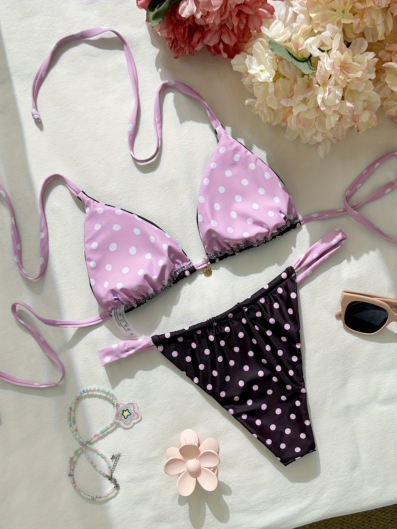 Bikini retro de lunares