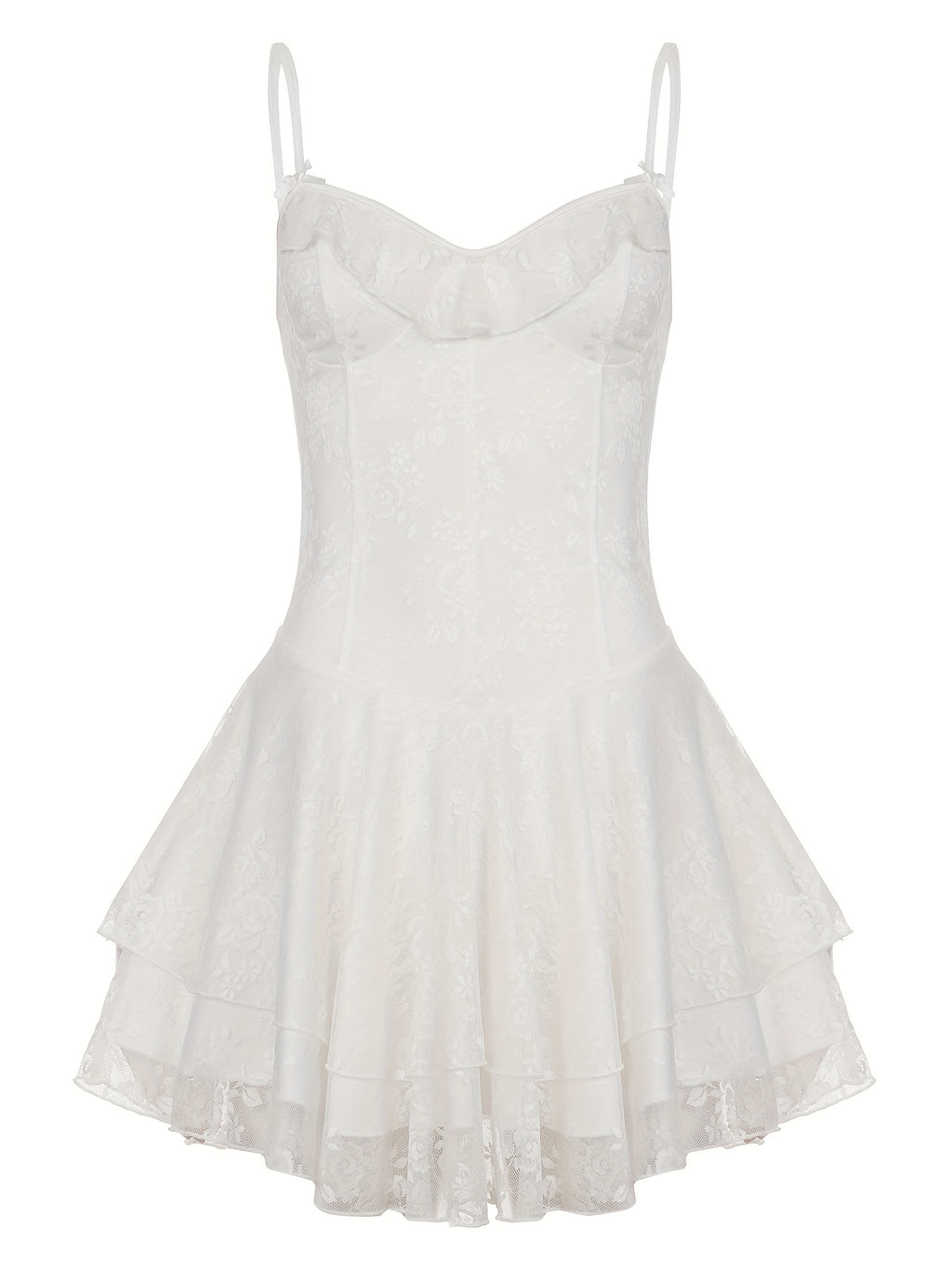 Vestido Princesa con Encaje y Tirantes Finos – Elegante para Fiestas