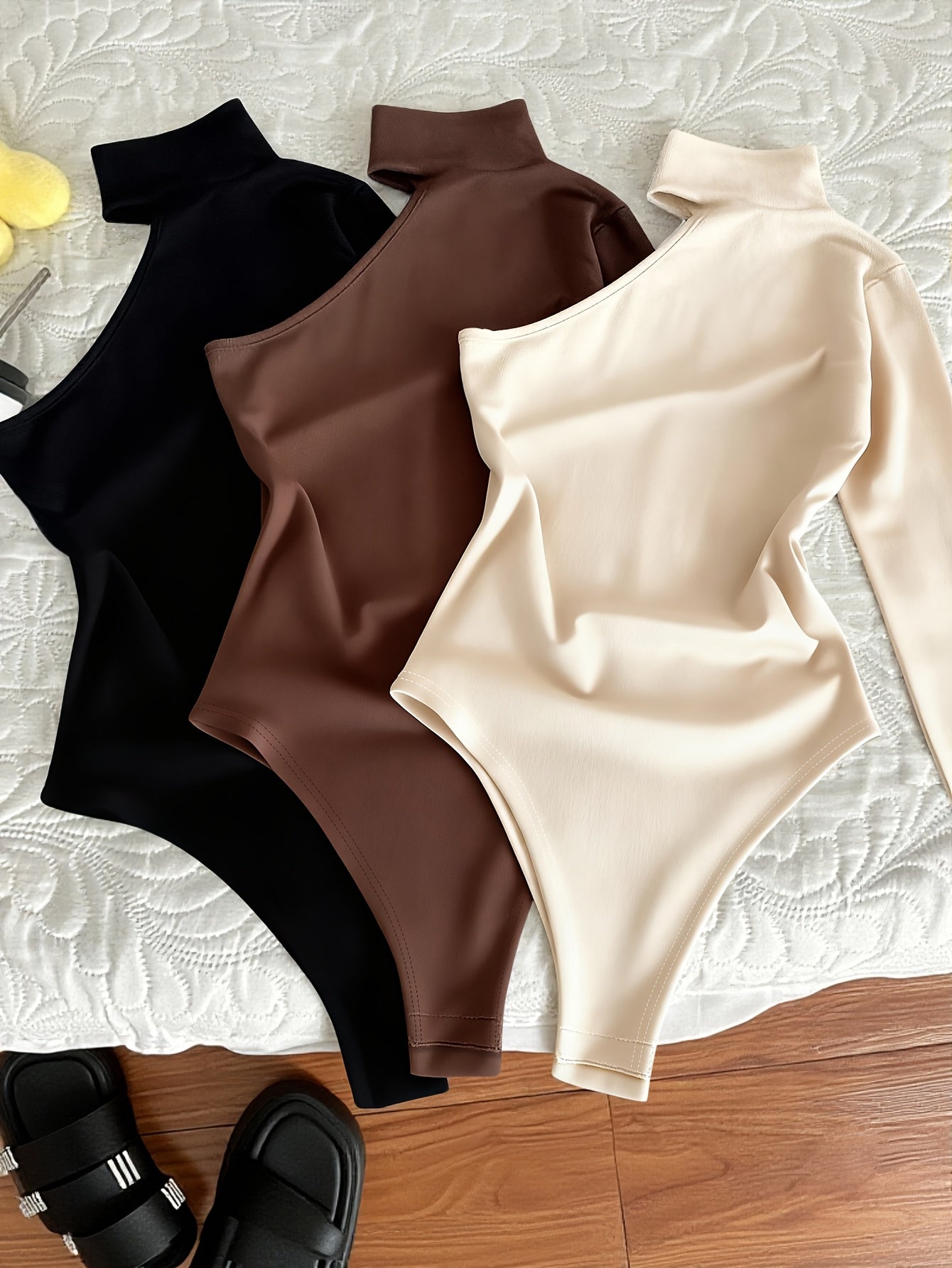 Body Set casual de 3 piezas – Bodycon de un hombro