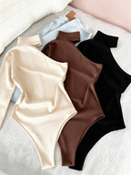 Body Set casual de 3 piezas – Bodycon de un hombro