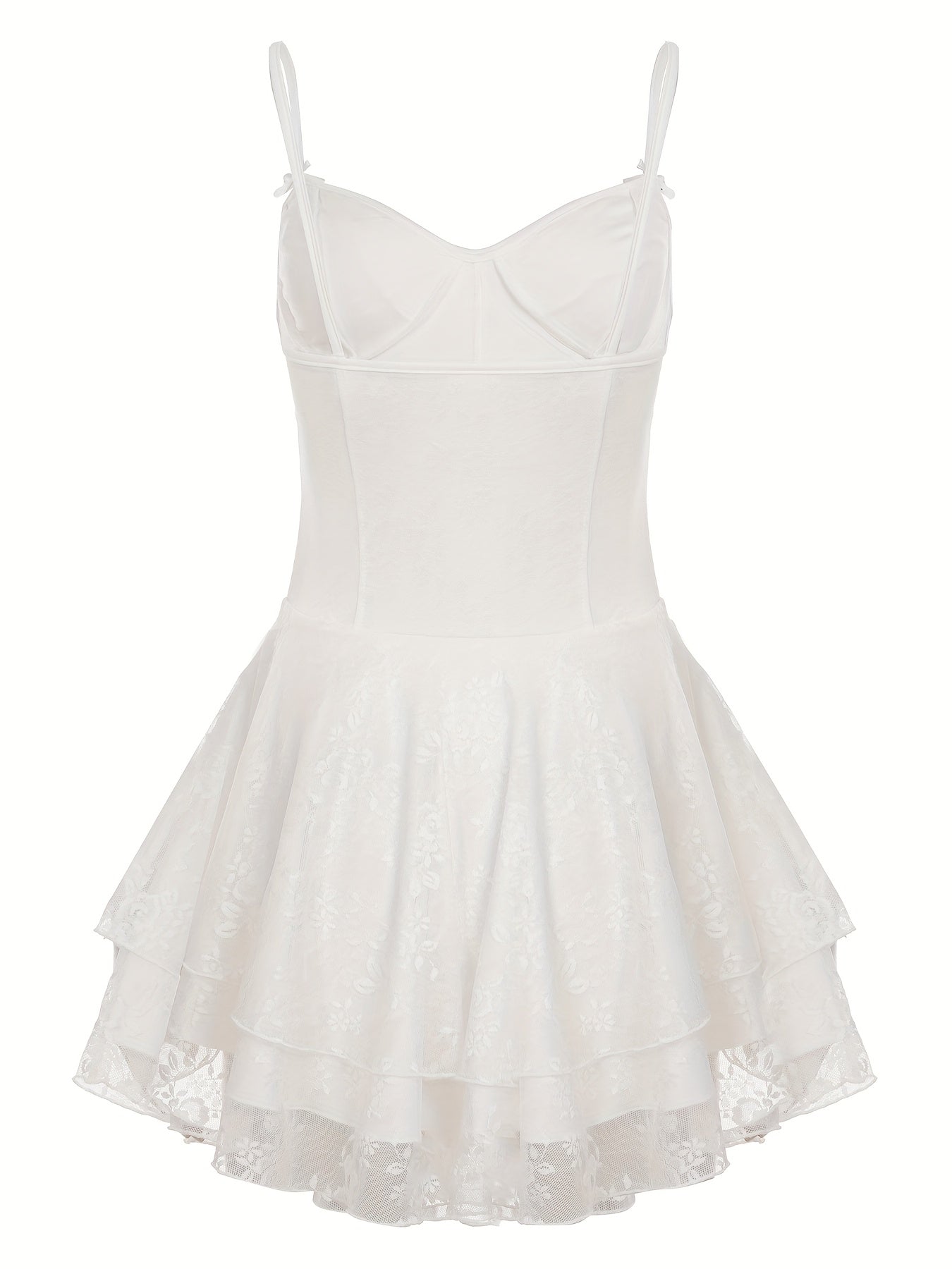 Vestido Princesa con Encaje y Tirantes Finos – Elegante para Fiestas