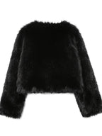 Chaqueta de Peluche Tipo Zorro · Alta Calidad