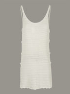 Vestido corto blanco elegante