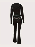 Set Deportivo Ajustado 2 Piezas · Sudadera con Cremallera + Leggings