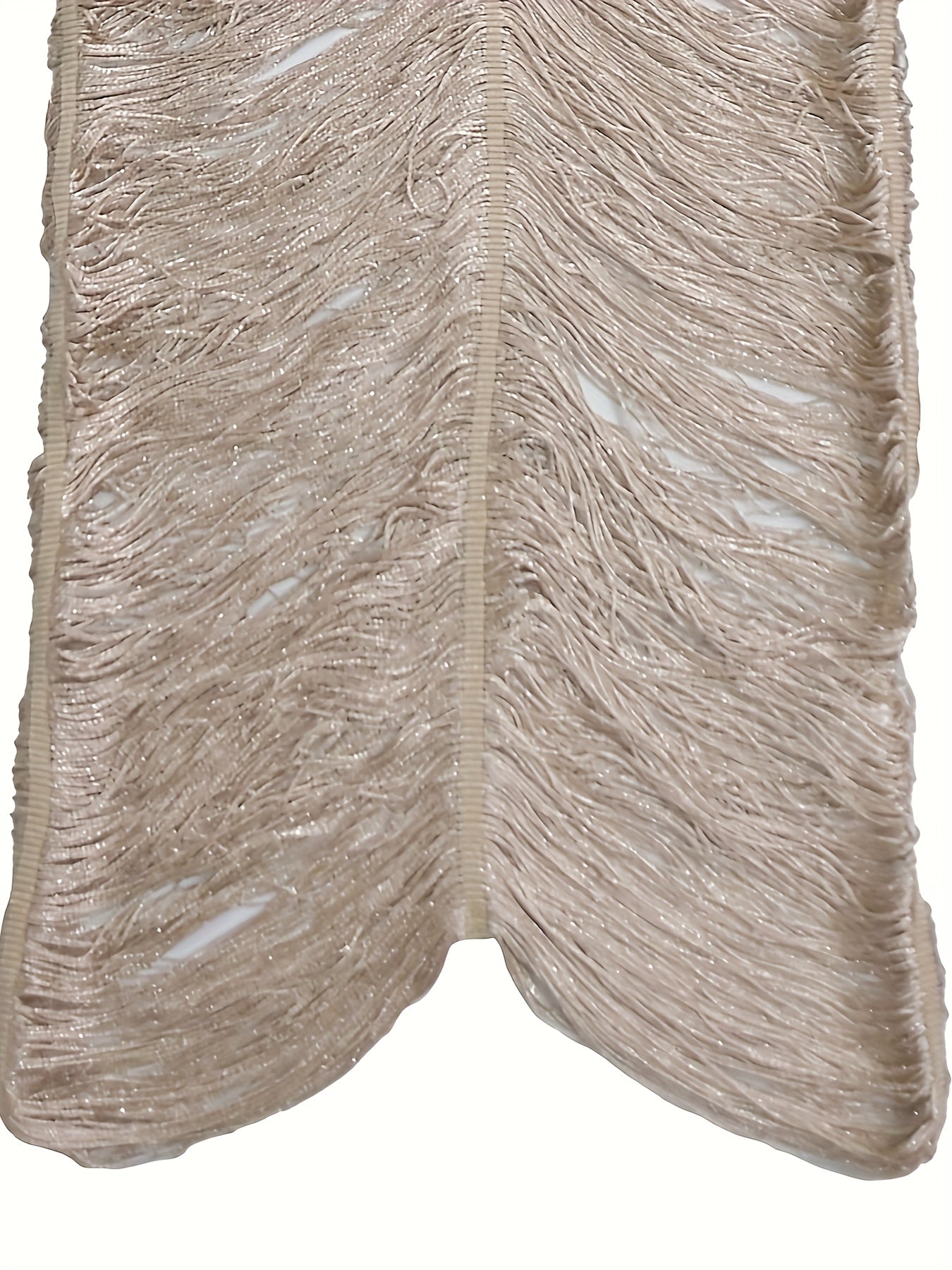 Vestido Largo Halter con Flecos y Abertura – Sexy para Eventos Nocturnos