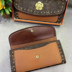 Set de Billetera Larga y Tarjetero para Mujer - 3 Piezas con Gran Capacidad - ESTAMOSBELLAS