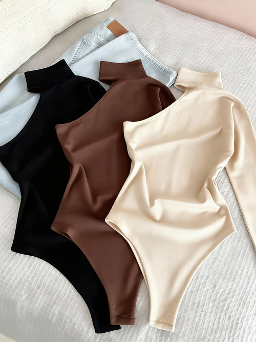 Body Set casual de 3 piezas – Bodycon de un hombro