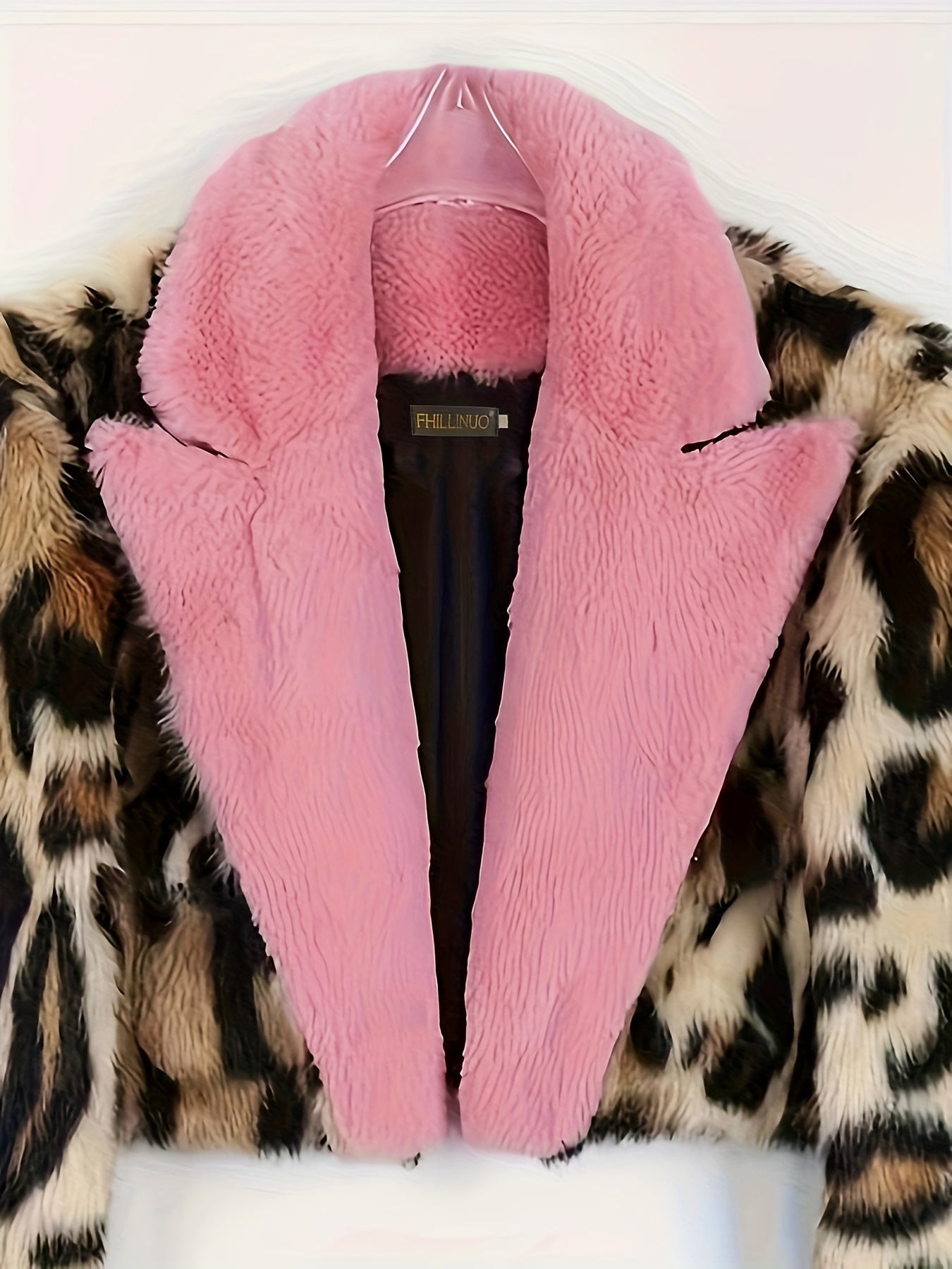 Abrigo de Peluche Estilo Leopardo · Elegante y Calentito