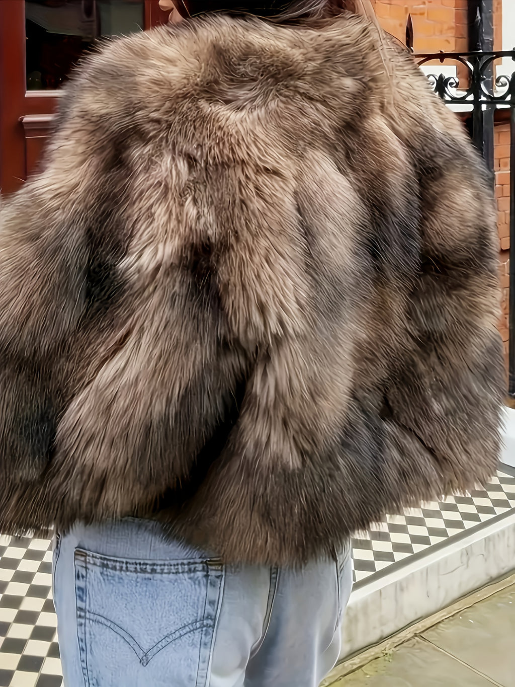 Abrigo Elegante de Peluche · MODA Collection