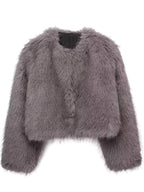 Chaqueta de Peluche Tipo Zorro · Alta Calidad