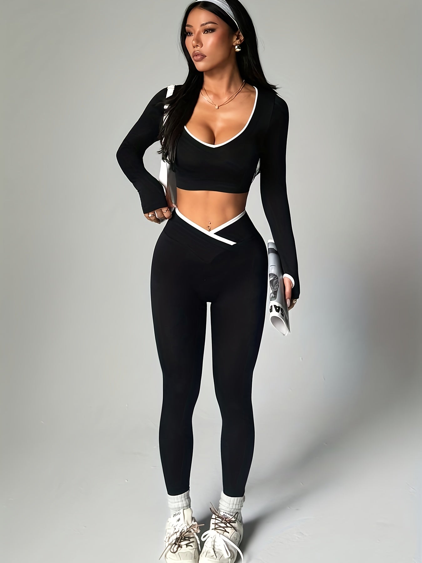 Set Deportivo 2 Piezas con Manga Larga y Pantalón – Moldea y Levanta