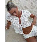Conjunto Crochet Veraniego · Top + Shorts