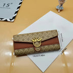 Set de Billetera Larga y Tarjetero para Mujer - 3 Piezas con Gran Capacidad - ESTAMOSBELLAS