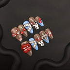 Uñas postizas 3D labios exagerados – Forma almendra