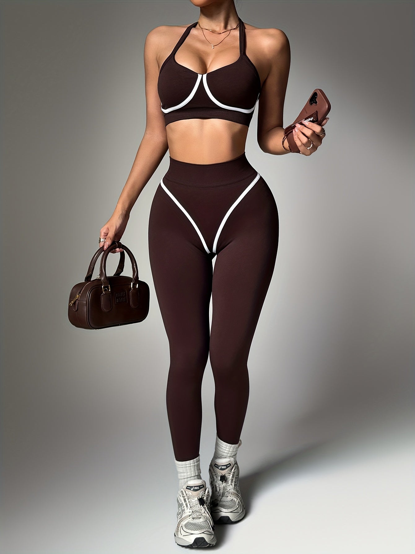 Conjunto Deportivo Push-Up con Pantalón Largo – Realza Cintura & Glúteos