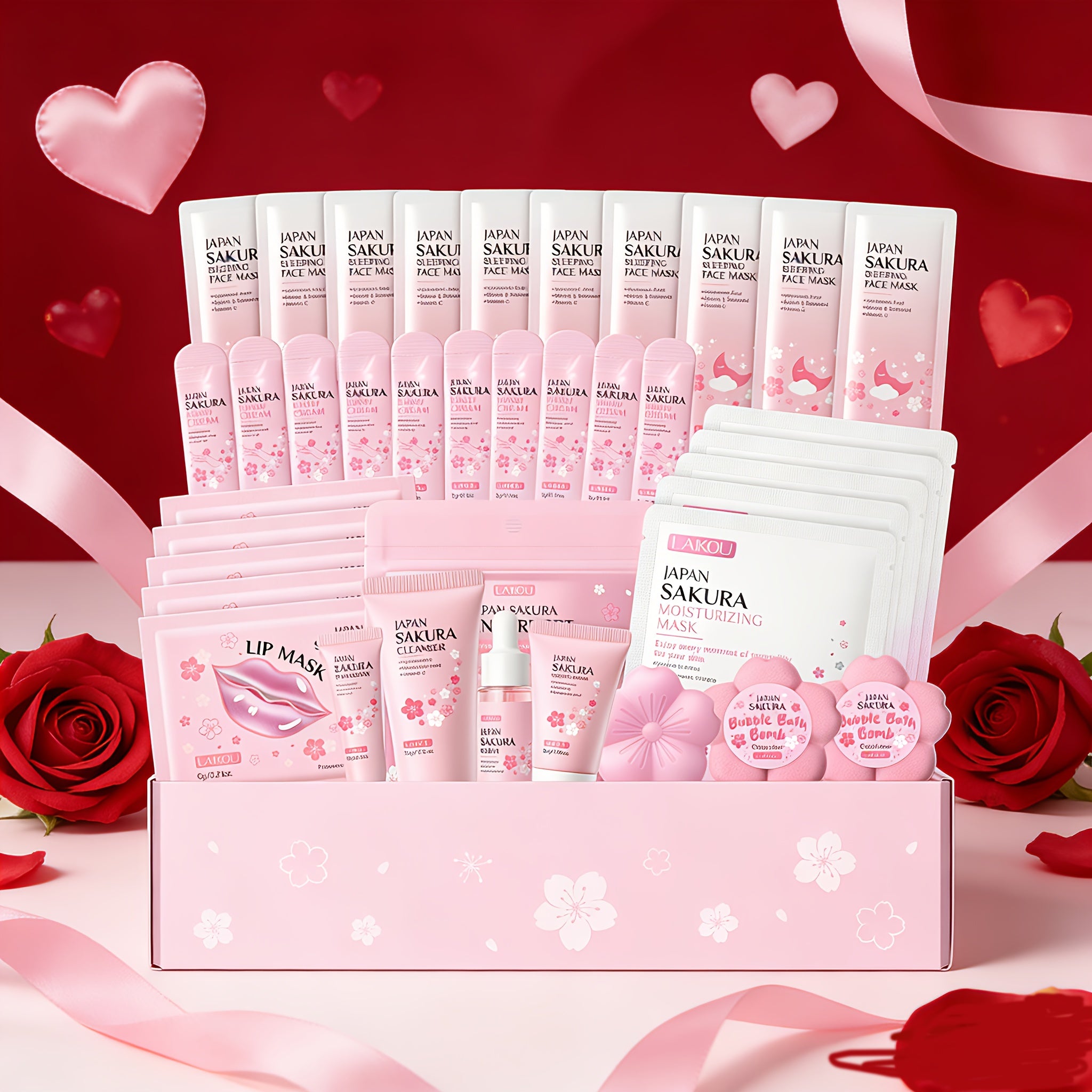 Set 35 Piezas - Kit Completo Cuidado Facial y Corporal con Caja Maquillaje