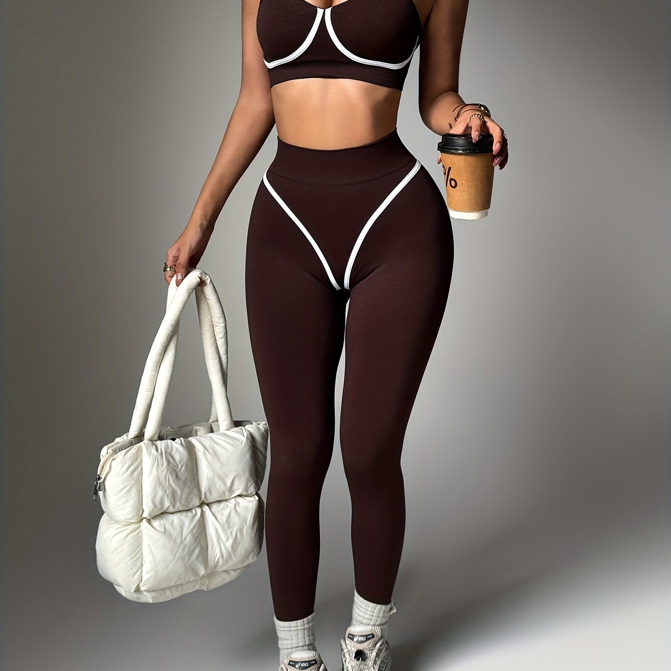 Conjunto Deportivo Push-Up con Pantalón Largo – Realza Cintura & Glúteos