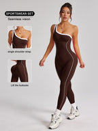 Mono deportivo elástico de una sola manga