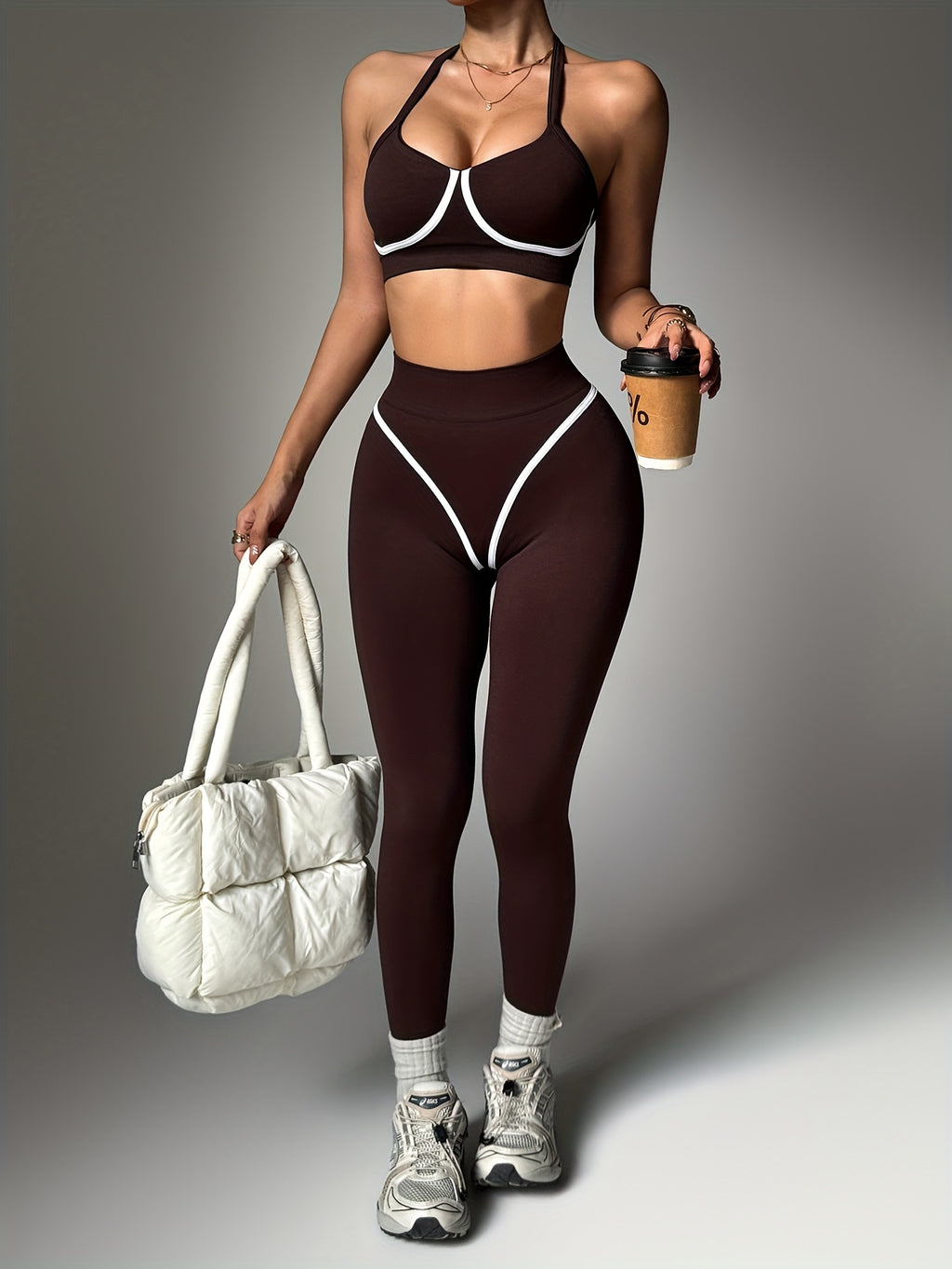 Conjunto Deportivo Push-Up con Pantalón Largo – Realza Cintura & Glúteos