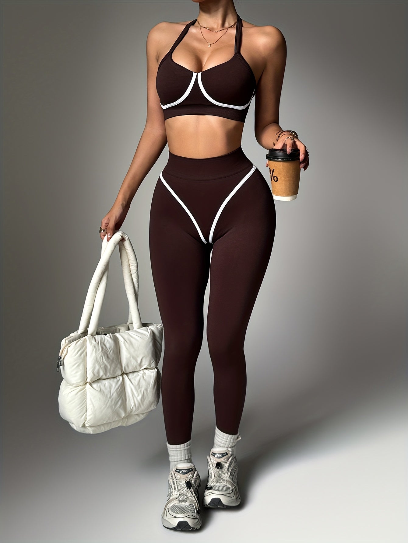 Conjunto Deportivo Push-Up con Pantalón Largo – Realza Cintura & Glúteos