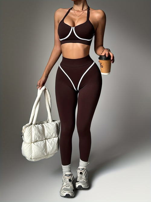 Conjunto Deportivo Push-Up con Pantalón Largo – Realza Cintura & Glúteos