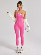 Mono deportivo elástico de una sola manga