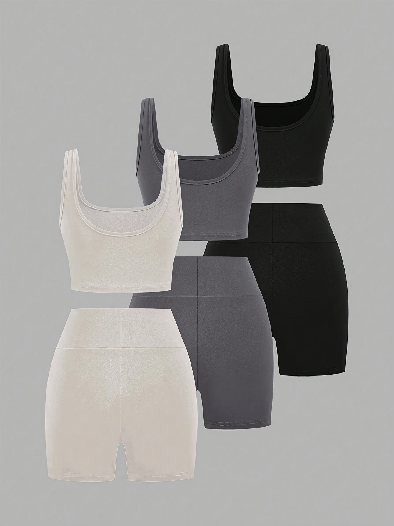 Set Conjunto Deportivo 3 Piezas · Top + Shorts