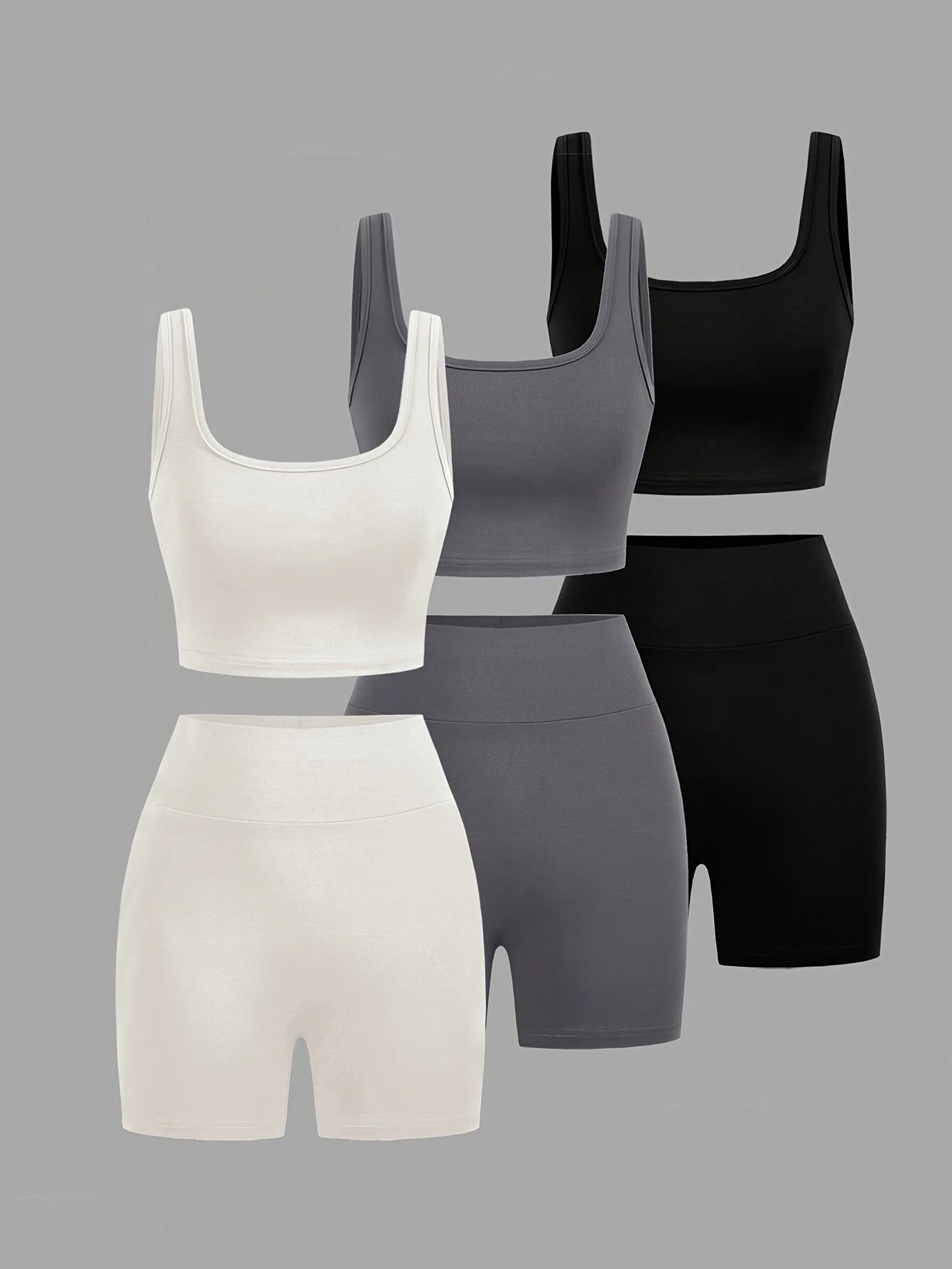 Set Conjunto Deportivo 3 Piezas · Top + Shorts