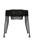 Set de dos piezas compuesto por vestido largo plisado