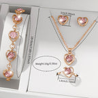 Set Reloj Cuadrado y Joyas para Mujer - 6 Piezas Elegantes