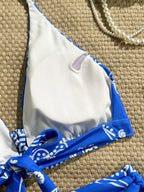 Bikini halter con conchas y estrellas