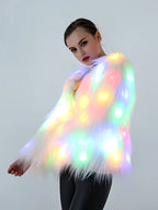 Abrigo de Peluche con Luces LED · Edición Nocturna
