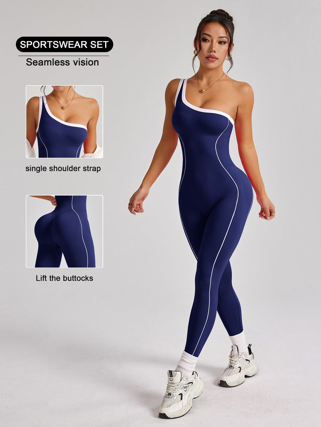 Mono deportivo elástico de una sola manga