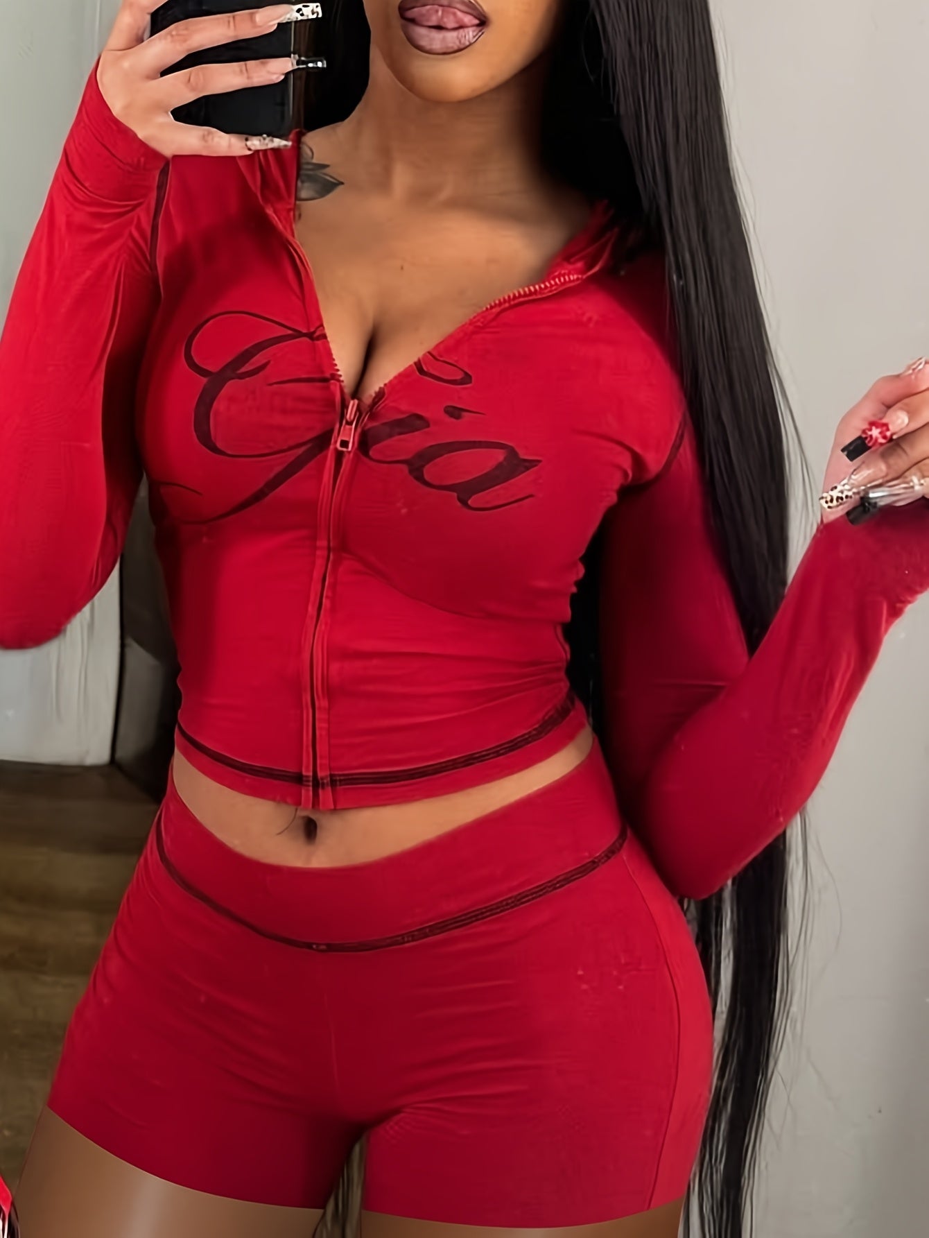 Set Casual 2 Piezas · Sudadera con Capucha + Shorts