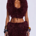 Conjunto 2 Piezas · Top con Capucha y Espalda Descubierta + Mini Falda
